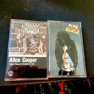 Alice Cooper pair of cassette tapes